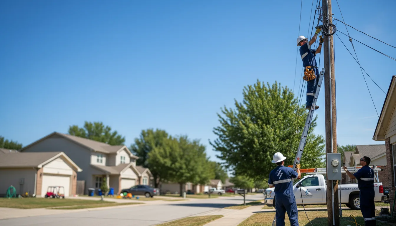 Residential electrician providing installation services in Howard, KS